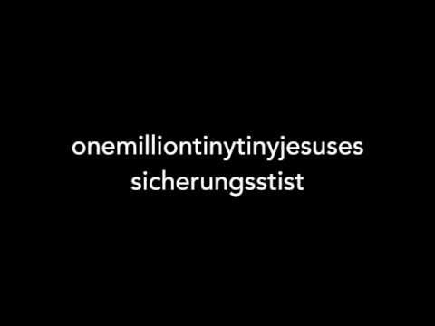 onemilliontinytinyjesuses 