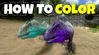 How To Color Dino