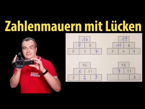 Zahlenmauern mit Lücken - Grundschule - Klasse 1