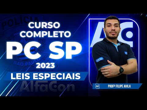Concurso PC SP 2023 - Curso Completo de Leis Especiais - AlfaCon