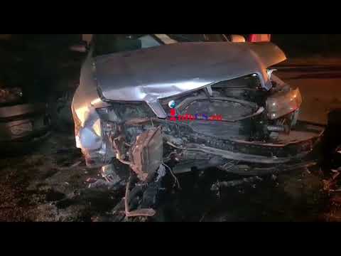 Carambol cu 3 autoturisme avariate pe DN6 la intrarea in Caransebes