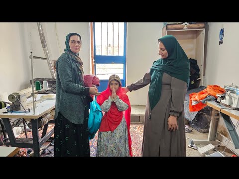 Homeless mother sews beautiful dress for her daughter