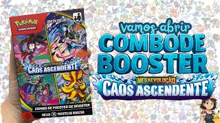 CAOS ASCENDENTE! Vem abrir um combo de boosters da nova coleção de pokémon!