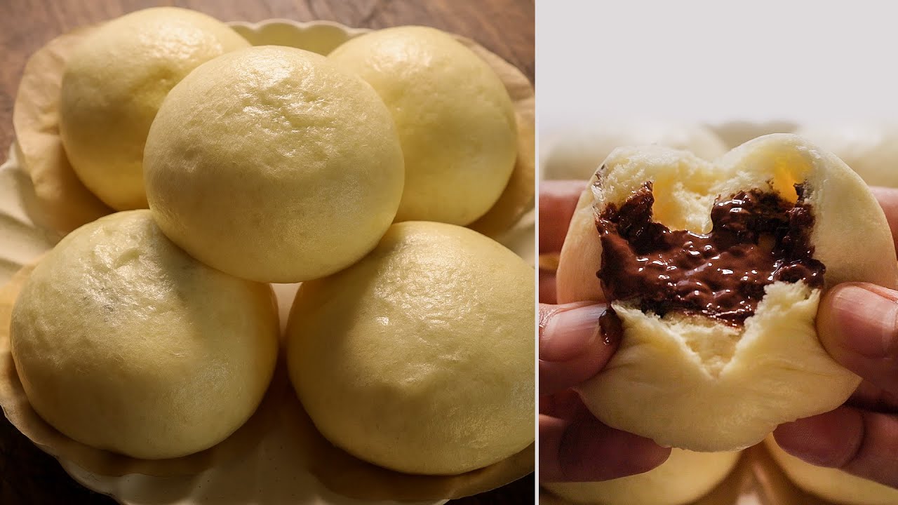 Bao Steamed Bun with Chocolate Filling | Easy Recipe