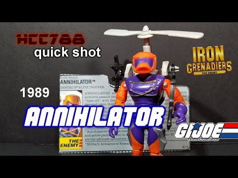 HCC788 quick shot! 1989 ANNIHILATOR - Destro's Iron Grenadiers - Vintage G.I. Joe toy!