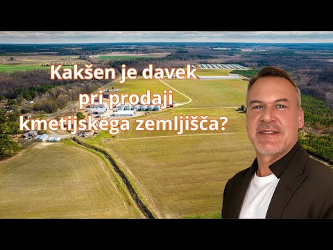 Davek pri prodaji kmetijskega zemljišča