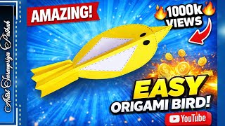 Easy Paper Bird Craft 🕊️ | 5 Minute DIY Paper Bird Tutorial | @saravpriyapathak #diy #craft