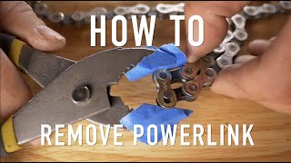 How To Remove Powerlink or Quick Link from Bike Chain (without special tools)
