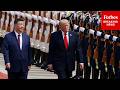 BREAKING NEWS: Trump Greeted By Xi At The Great Hall Of The People In Beijing, China