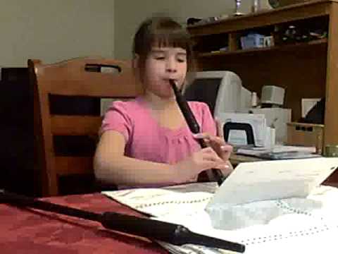 Amazing Gracie learning to play Amazing Grace!