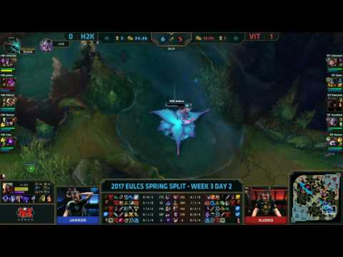 VIT vs H2K Highlights Game 2 EU LCS Spring 2017 W3D2 Vitality vs H2K Gaming