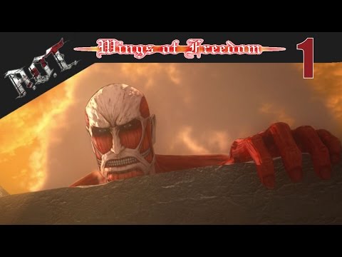 Attack On Titan: Wings Of Freedom PS4 / PS3 / PS VITA Let's Play Walkthrough Part 1 - Titans!