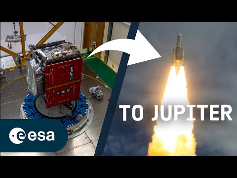 Juice flies Ariane 5 | Preparation to liftoff timelapse