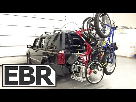 Totem Pole TP6 Vertical Hanging Bike Rack Review - Carry 6 Bikes on Your Car! Up Right Designs