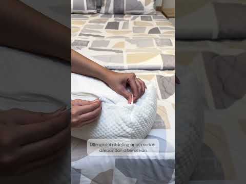 Gambar Informa Sleep Pelindung Guling Bambu Sandwich - Putih