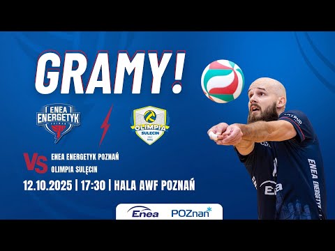 Enea Energetyk Poznań – Olimpia Sulęcin -  II liga siatkówki mężczyzn Transmisja na żywo