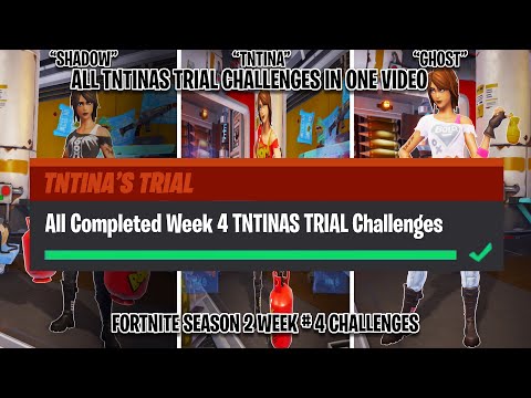 Fortnite Chapter 2 Season 2 Week 4 TNTINAS TRIAL Complete Challenges Guide