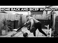 Vlog 1 | Back on YouTube | Home Back and Bicep Workout