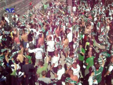 kibice zielonych (1) - derby: Radomiak - Bron - 05.06.2011 - Radom