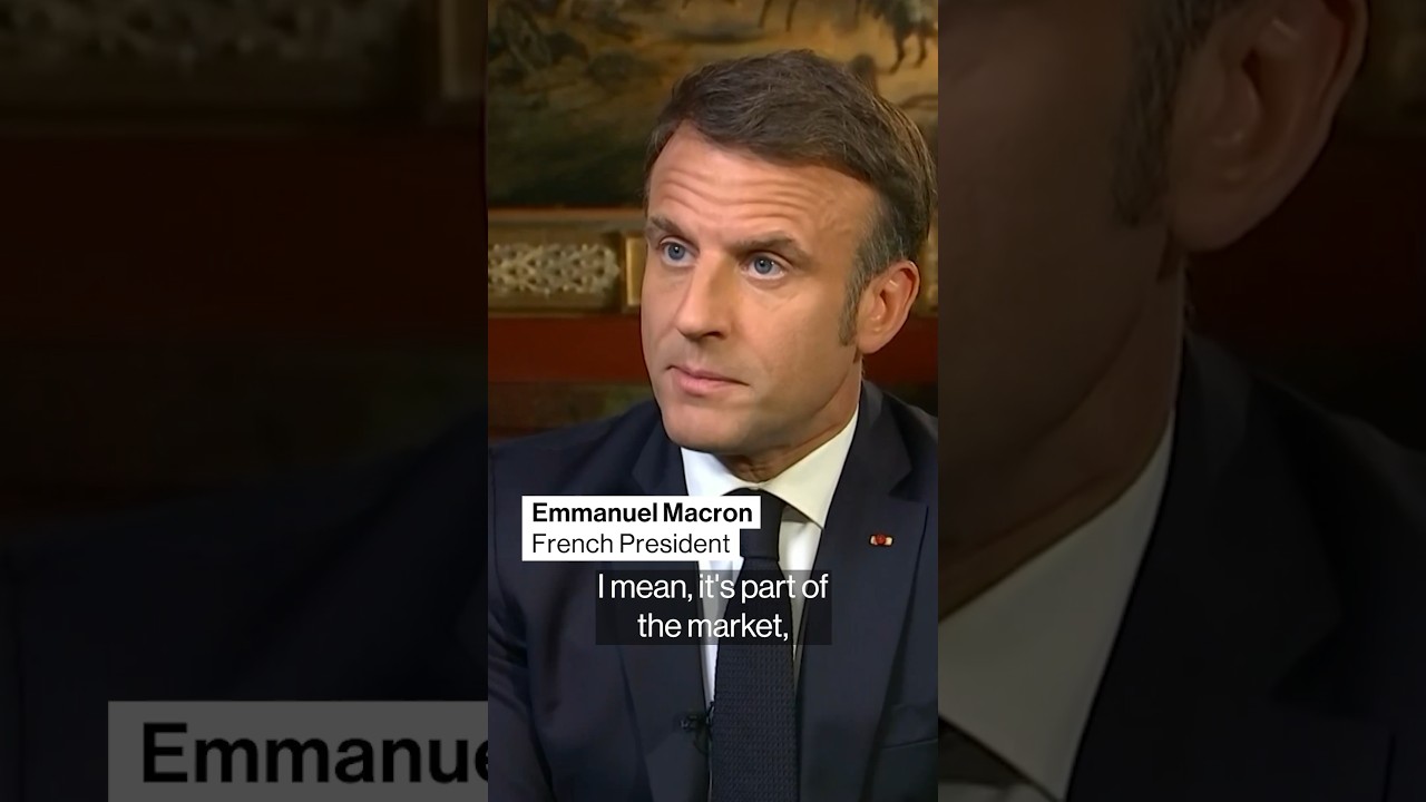 France's Macron says a French bank could be taken over by an EU rival #shorts