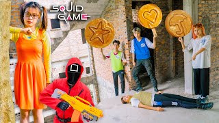 SQUID GAME 2022 Million Dollar Bonus | Nerf War Life And Death Sugar Candy Cutting Contest