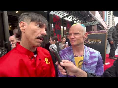 Anthony Kiedis and Flea at the Red Hot Chili Peppers’ Hollywood Walk of Fame Ceremony