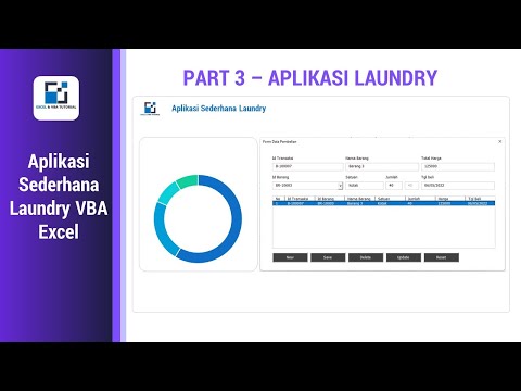 PART 3 - APLIKASI LAUNDRY  EXCEL VBA - FORM PEMBELIAN (STOK BARANG)