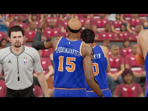NBA 2K15 MY CAREER PLAYOFFS CFG3 PS4 - Insane Inbound Alley-oop Dunk By The Point Guard?!