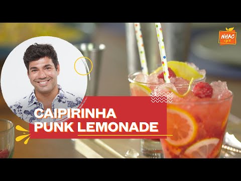 Caipirinha punk lemonade: versão com álcool de pink lemonade | Felipe Bronze | Perto do Fogo