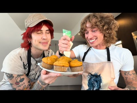 we tried baking pumpkin muffins ft. Jake Webber
