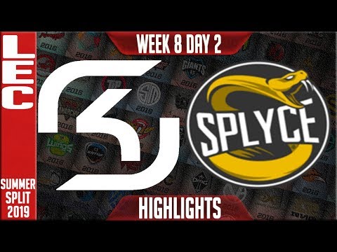 SK vs SPY Highlights | LEC Summer 2019 Week 8 Day 2 | SK Gaming vs Splyce