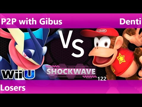 SW 122 - P2P with Gibus (Greninja, Lucario) vs Denti (Diddy) Losers - Smash 4