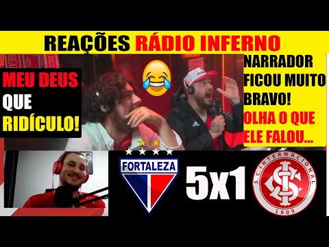 REAÇÕES TORCEDORES DO INTER - FORTALEZA 5x1 INTERNACIONAL "NARRADOR SE DESESPERA!"