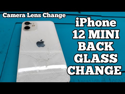 iPhone 12 MINI BROKEN BACK GLASS (PANEL) REPLACEMENT || iPhone 12 MINI CAMERA LENS REPLACEMENT