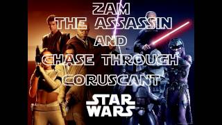 Zam The Assassin and Chase Through Coruscant - Star Wars Episode II Attack of the Clones