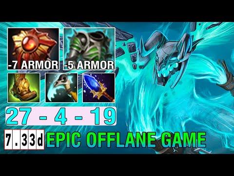 Ultimage Offlane Guide [Visage] 7.33d Epic Comeback Full -Armor Build Imba 27Kills Dota2 7.33D
