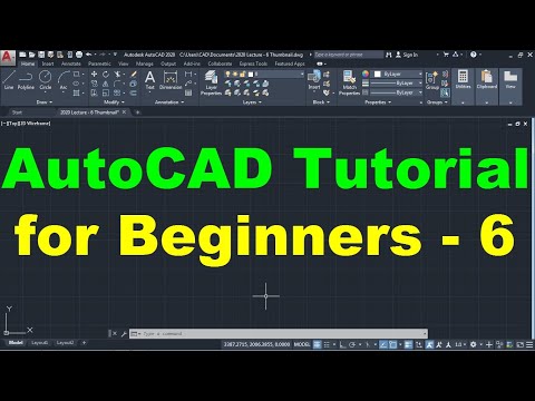 AutoCAD 2018 Tutorial for Beginners 1