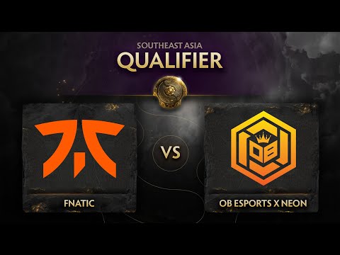 Fnatic vs OB.Neon Game 1 - TI10 SEA Qualifiers: Upper Bracket R2 w/ GoDz & Ponlo