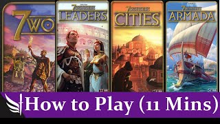 How to play 7 Wonders Leaders, Cities & Armada (11 mins)