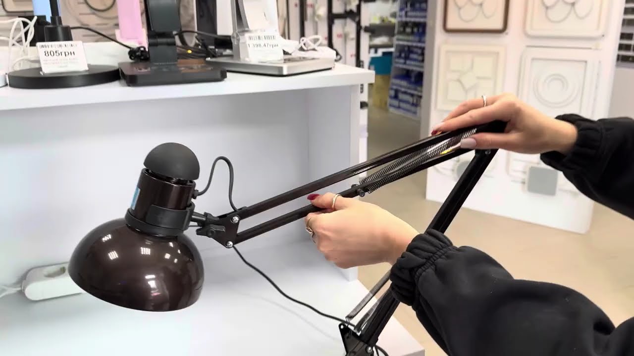 Настольная лампа на струбцине LOGA LIGHT L-619 Старое серебро