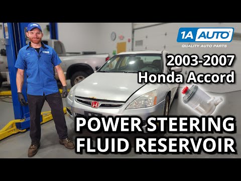 How to Replace Power Steering Fluid Reservoir 2003-2007 Honda Accord