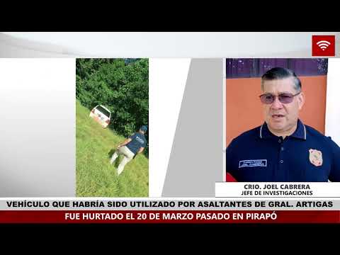 VEHÍCULO UTILIZADO EN ASALTO EN GENERAL ARTIGAS ERA HURTADO