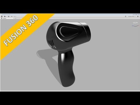 12 1 Hair Dryer Casing V2 Fusion 360 Training Surfaces