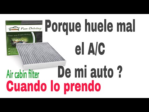 PORQUE HUELE MAL EL A/C DEL CARRO CUANDO LO PRENDO || COMO CAMBIAR EL FILTRO DEL AIRE ACONDICIONADO