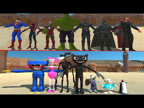 The Avengers Against the Cartoon CatArmy - Animal Revolt Battle Simulator