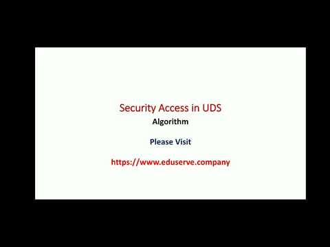 Security Access | Security Access Algorithm | Security Access in UDS | 0x27 | Embedded World