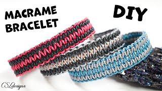 Double sided macrame bracelet tutorial | Macrame bracelet for male and female Unisex