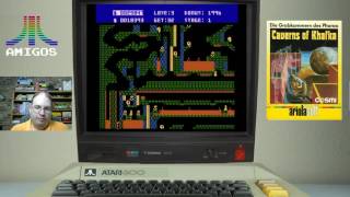 Amigos Plays Caverns of Khafka (Atari 800)