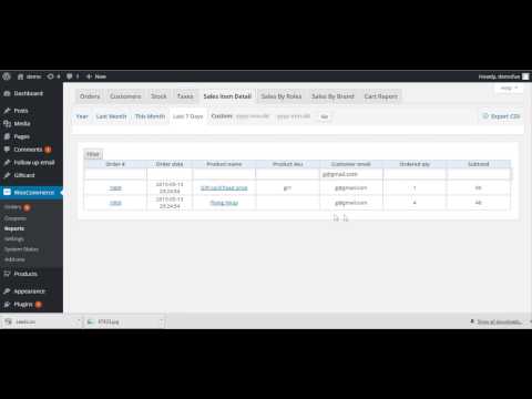 Woocommerce advanced report tutorial | Magenest