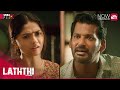 Laththi Charge Sneak Peek Vishal Sunaina Prabhu Now Streaming On Sun NXT